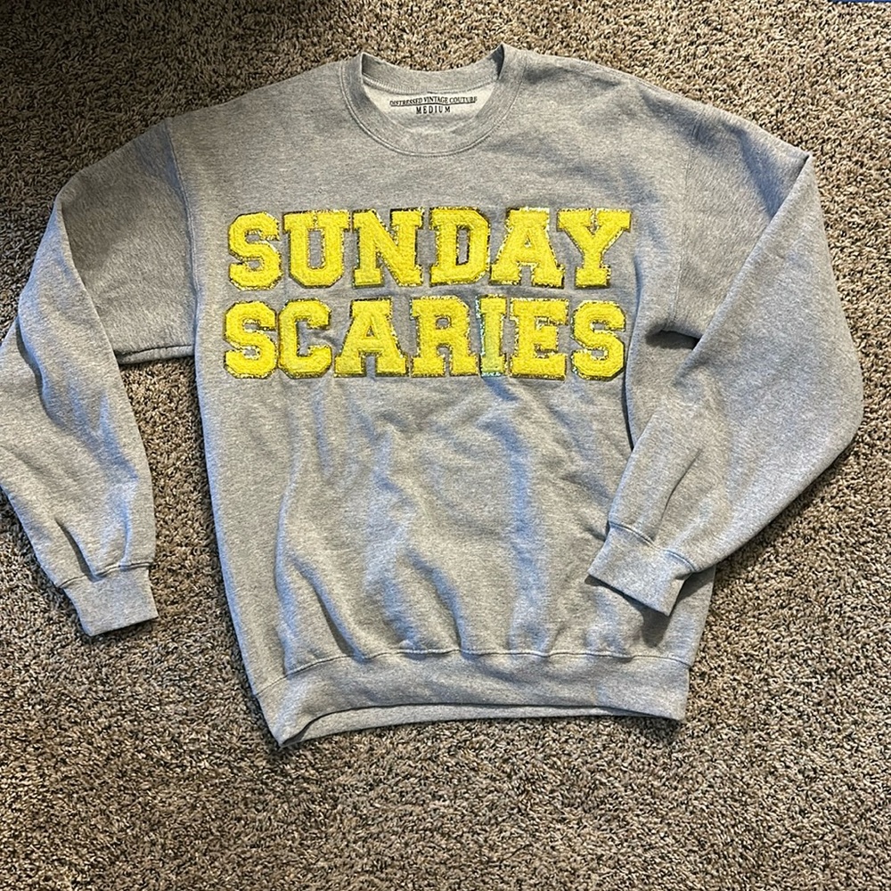 Sunday Scaries Patch Letters Crewneck